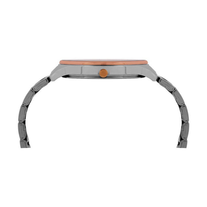 Timex Fashion Men's Brown Dial Round Case Day Date Function Watch -TWEG16906