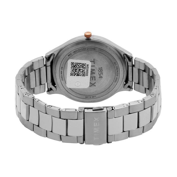 Timex Fashion Men's Brown Dial Round Case Day Date Function Watch -TWEG16906