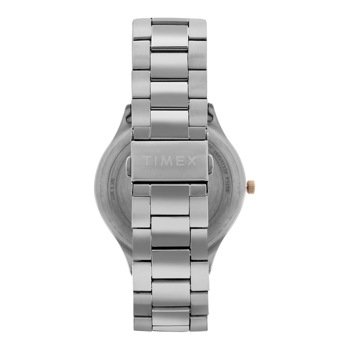 Timex Fashion Men's Brown Dial Round Case Day Date Function Watch -TWEG16906