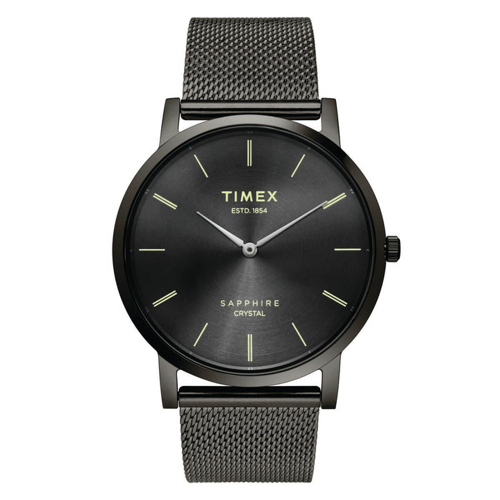 Timex Empera Men's Grey Dial Round Case 2 Hands Function Watch -TWEG17413