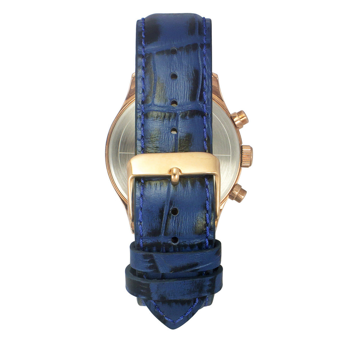 Timex Fashion Men's Blue Dial Round Case Dual Time Function Watch -TWEG19807