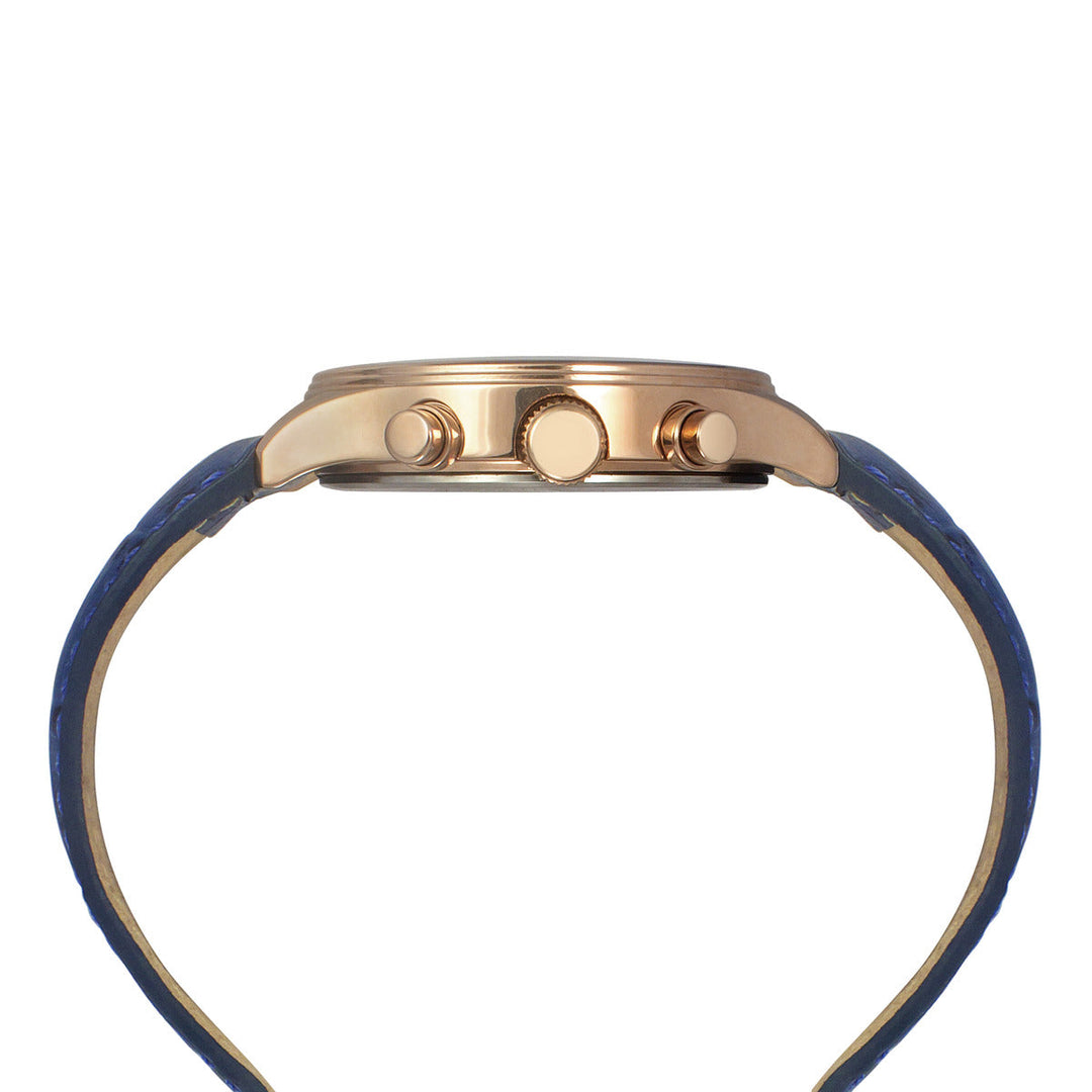 Timex Fashion Men's Blue Dial Round Case Dual Time Function Watch -TWEG19807