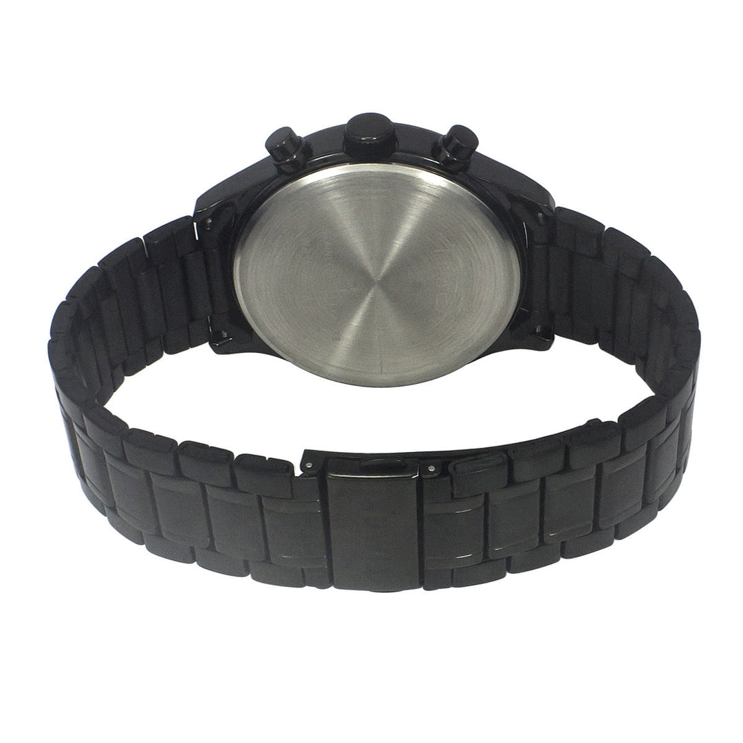 Timex Fashion Men's Black Dial Round Case Dual Time Function Watch -TWEG19809