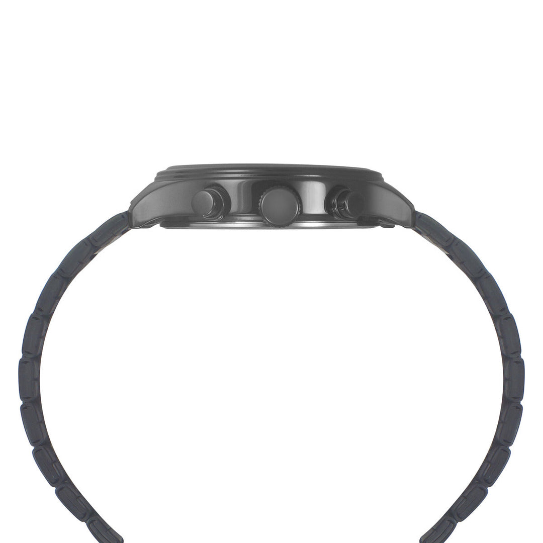 Timex Fashion Men's Black Dial Round Case Dual Time Function Watch -TWEG19809