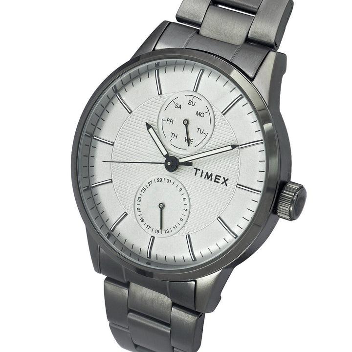 Timex Fashion Men's Grey Dial Round Case Multifunction Function Watch -TWEG19904