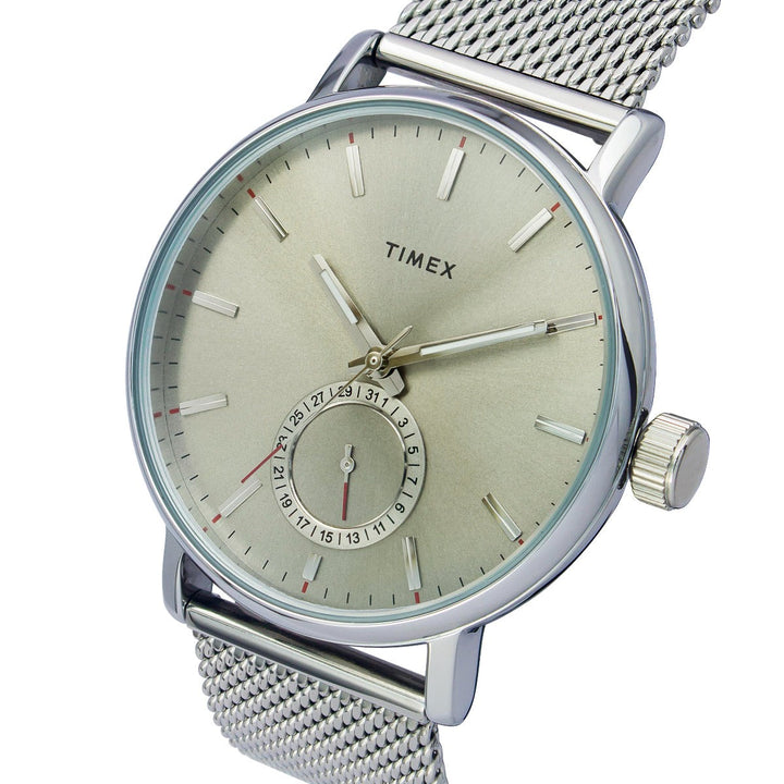 Timex Fashion Men's Grey Dial Round Case Date Function Watch -TWEG20000