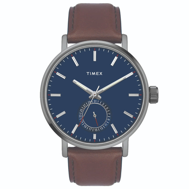 Timex Fashion Men's Blue Dial Round Case Date Function Watch -TWEG20003