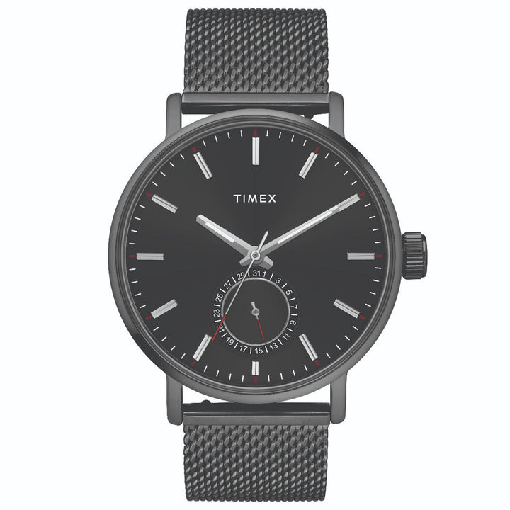 Timex Fashion Men's Black Dial Round Case Date Function Watch -TWEG20004
