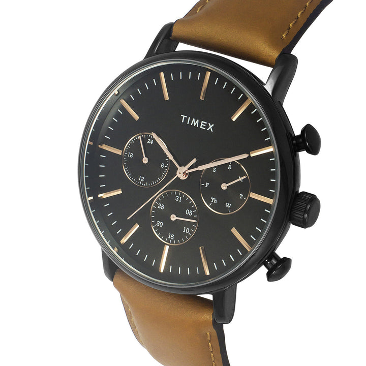 Timex Fashion Men's Black Dial Round Case Multifunction Function Watch -TWEG20006