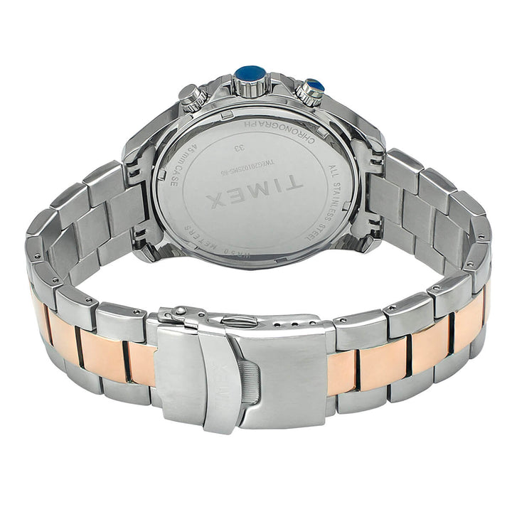 Timex E Class Men's Black Dial Round Case Chronograph Date Function Watch -TWEG20102