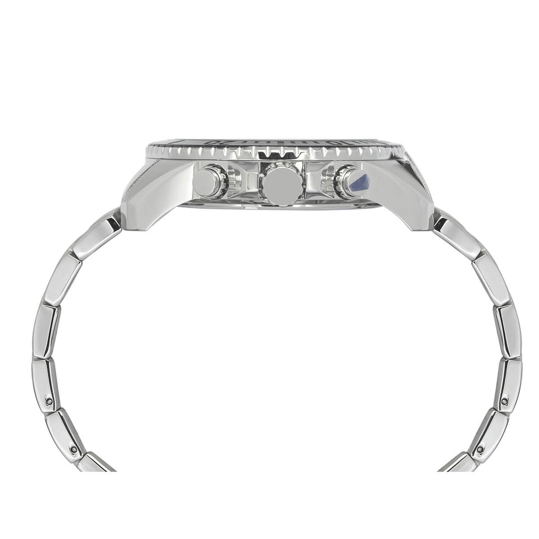 Timex E Class Men's Black Dial Round Case Chronograph Date Function Watch -TWEG20102