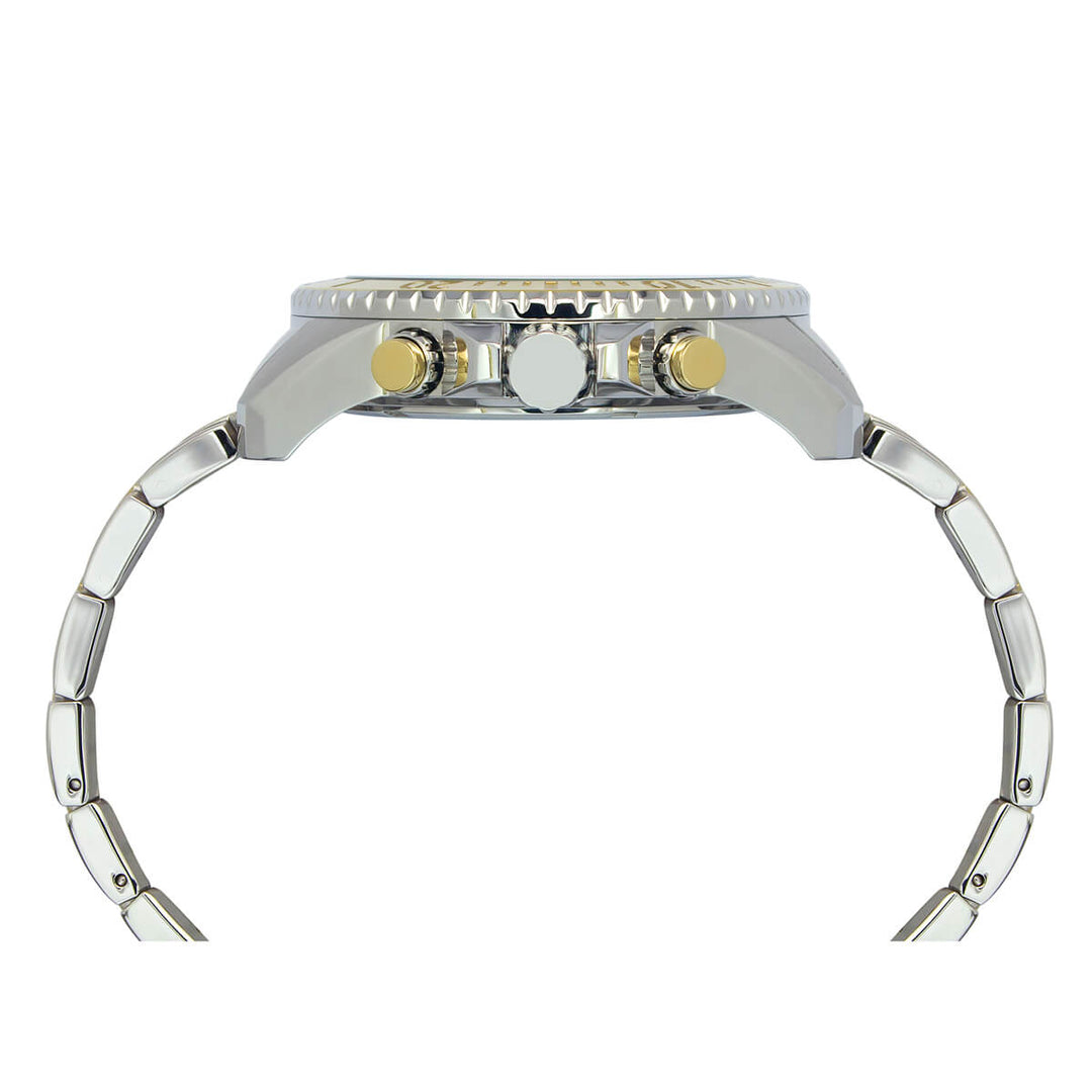 Timex E Class Men's Green Dial Round Case Chronograph Date Function Watch -TWEG20104