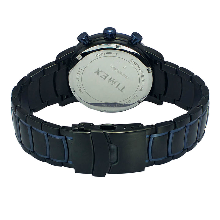 Timex E Class Men's Black Dial Round Case Multifunction Function Watch -TWEG20200