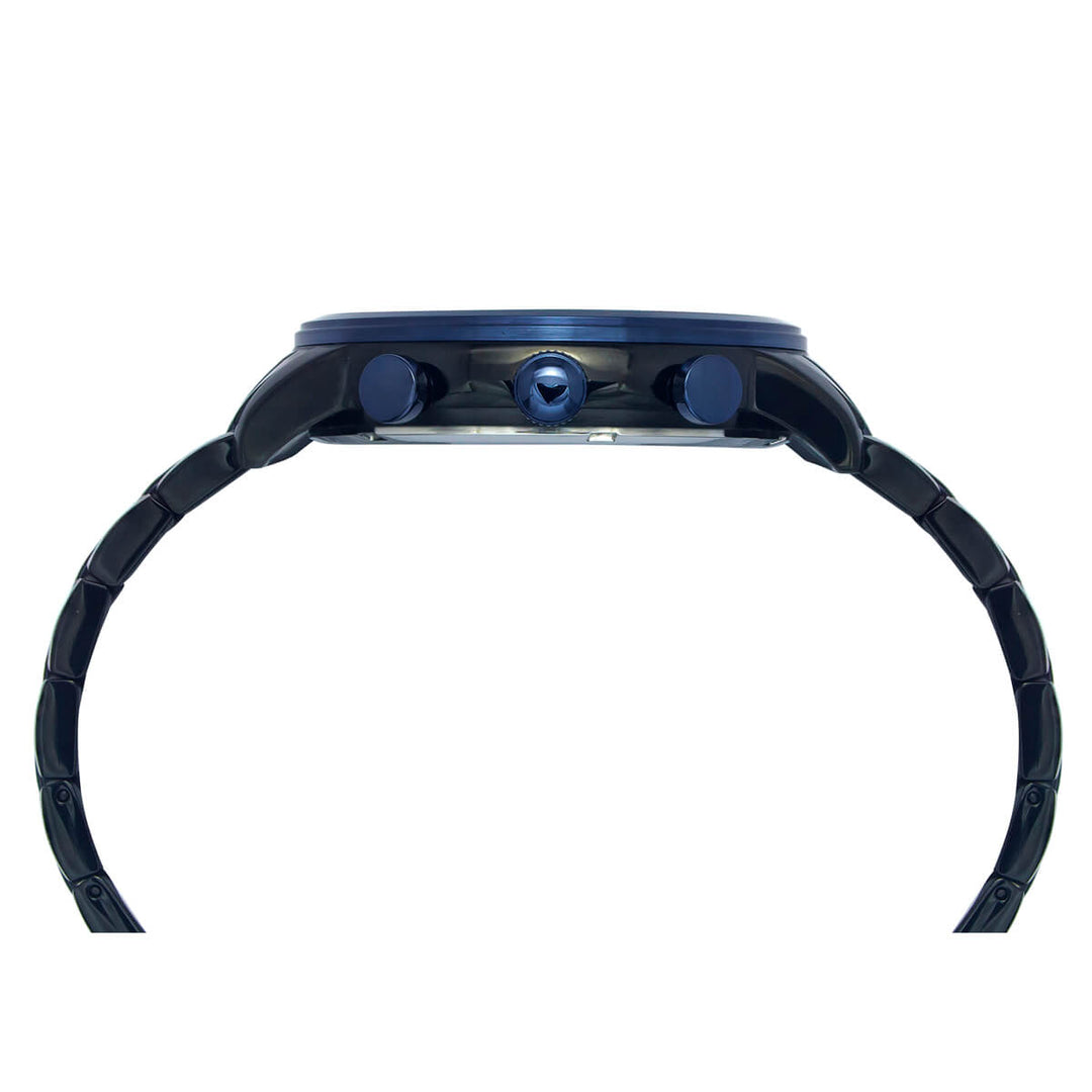 Timex E Class Men's Black Dial Round Case Multifunction Function Watch -TWEG20200