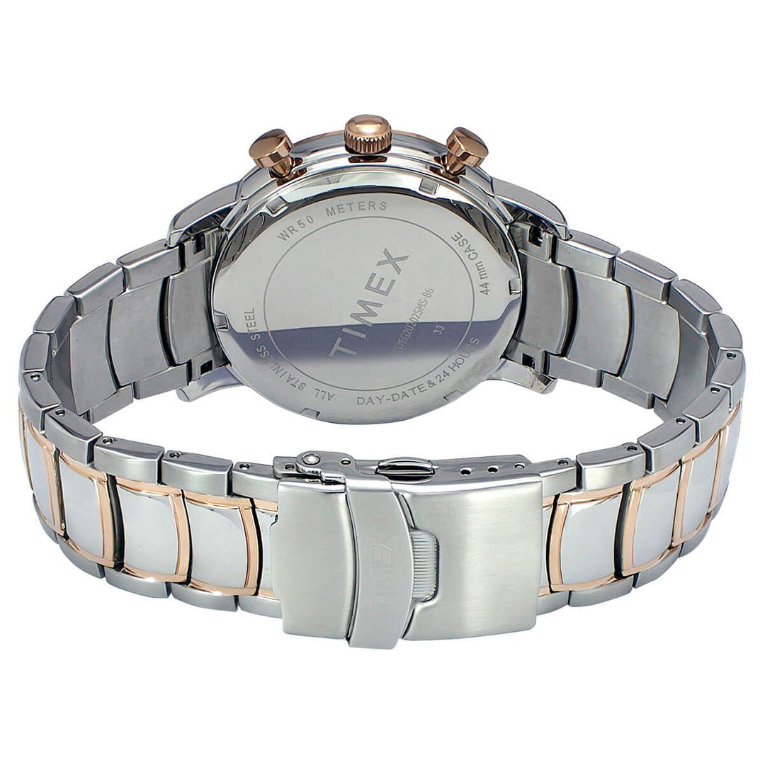 Timex E Class Men's Silver Dial Round Case Multifunction Function Watch -TWEG20202