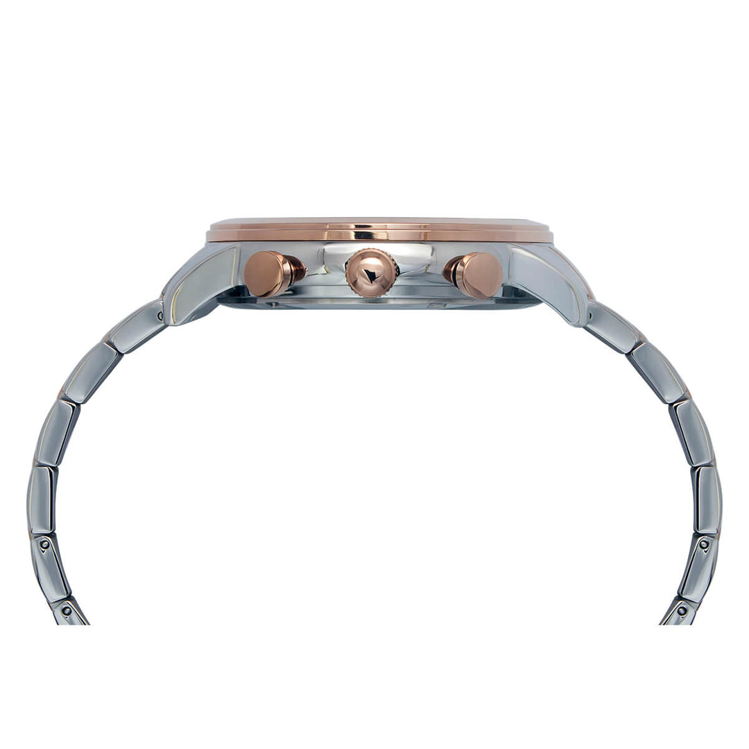 Timex E Class Men's Silver Dial Round Case Multifunction Function Watch -TWEG20202