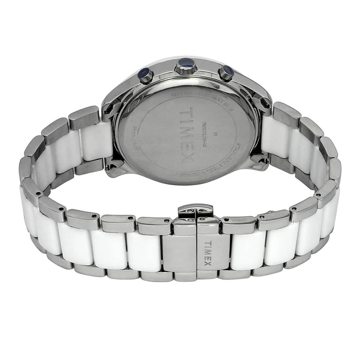 Timex Fashion Men's Silver Dial Round Case Chronograph Function Watch -TWEG21700