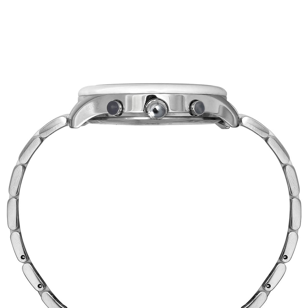 Timex Fashion Men's Silver Dial Round Case Chronograph Function Watch -TWEG21700