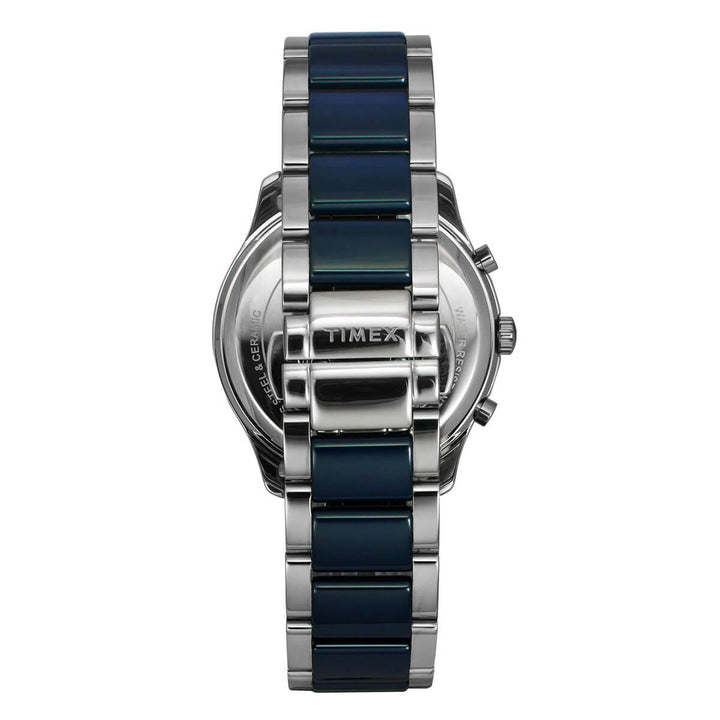 Timex Fashion Men's Blue Dial Round Case Chronograph Function Watch -TWEG21701