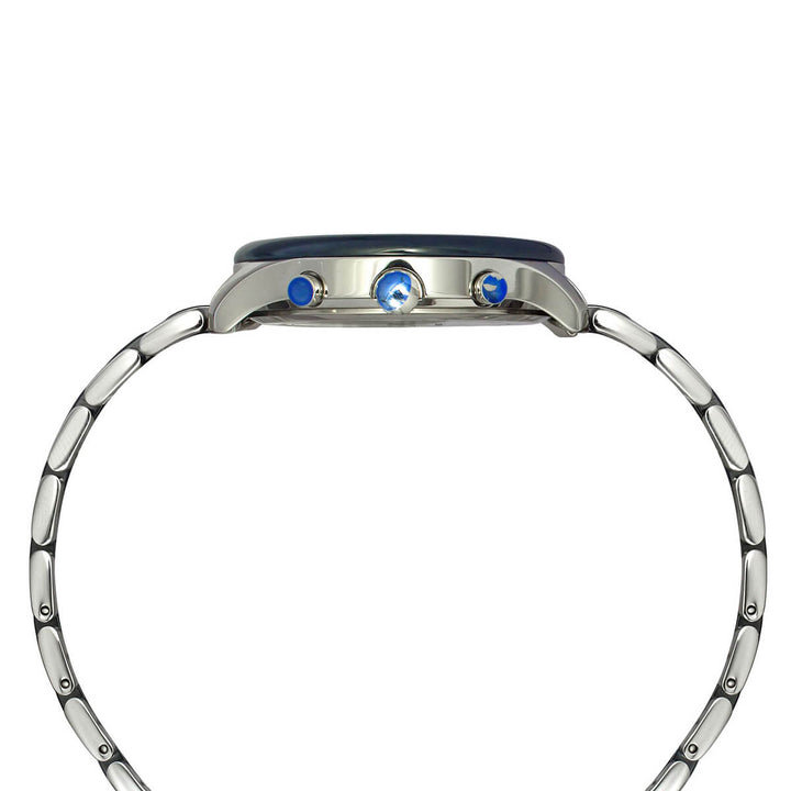 Timex Fashion Men's Blue Dial Round Case Chronograph Function Watch -TWEG21701