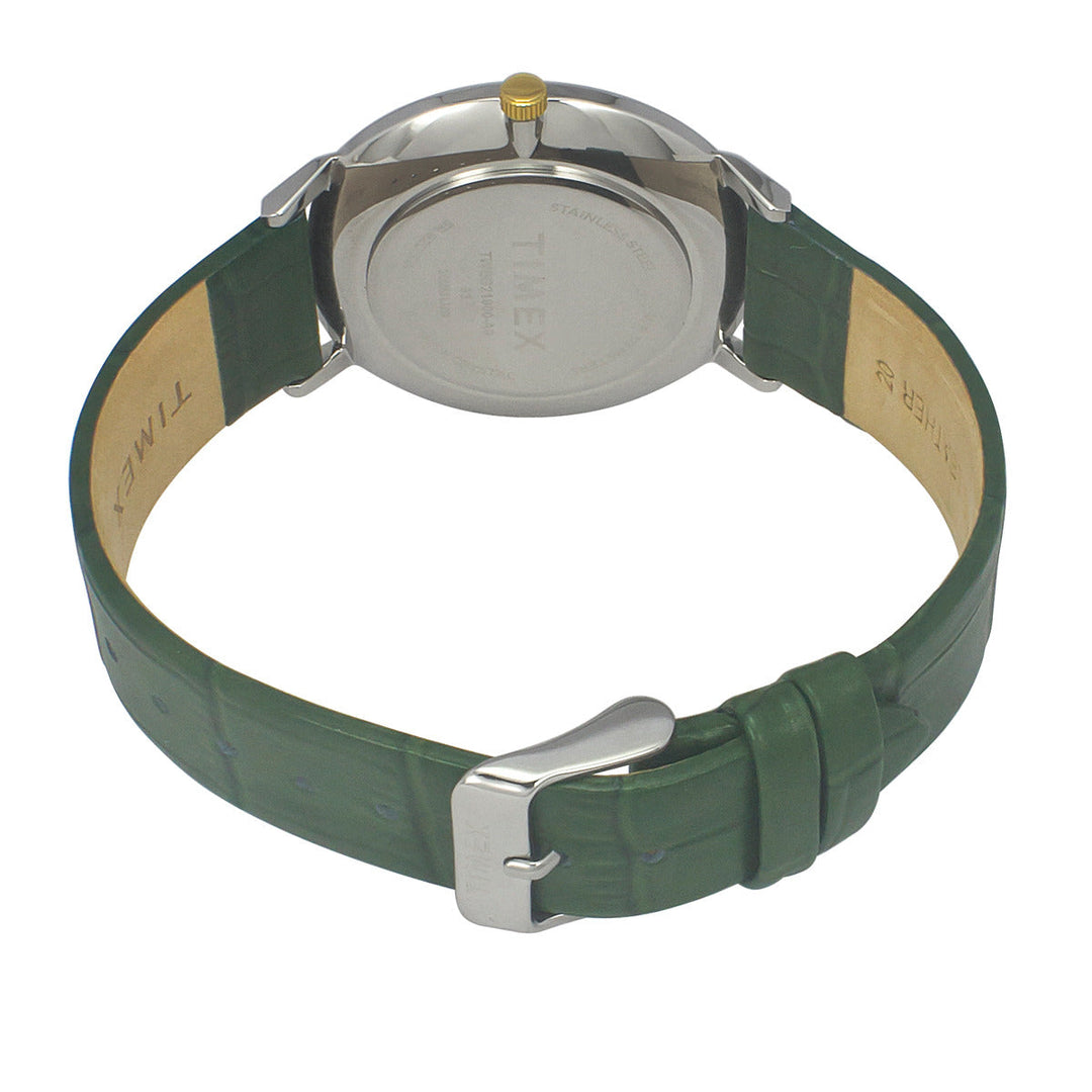 Timex Fashion Men's Silver Dial Round Case 2 Hands+Date Function Watch -TWEG21900