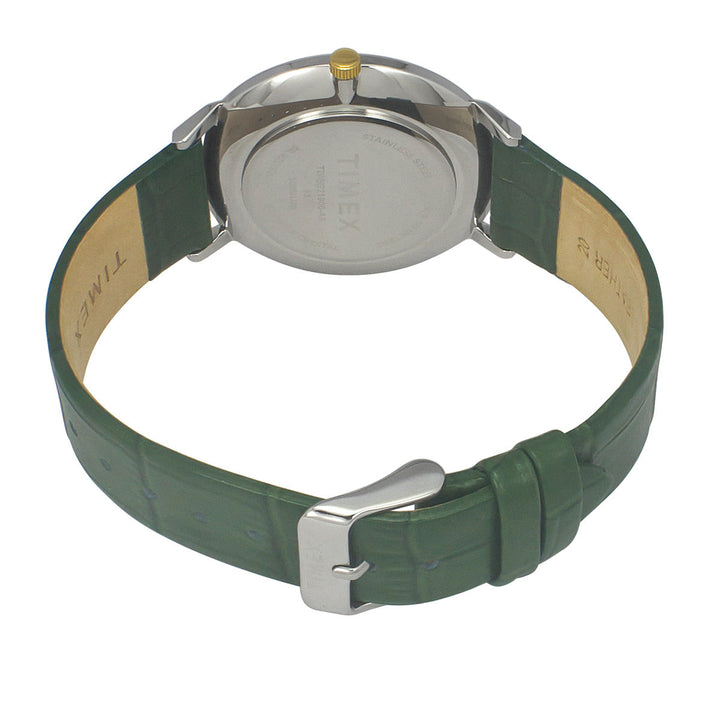 Timex Fashion Men's Silver Dial Round Case 2 Hands+Date Function Watch -TWEG21900