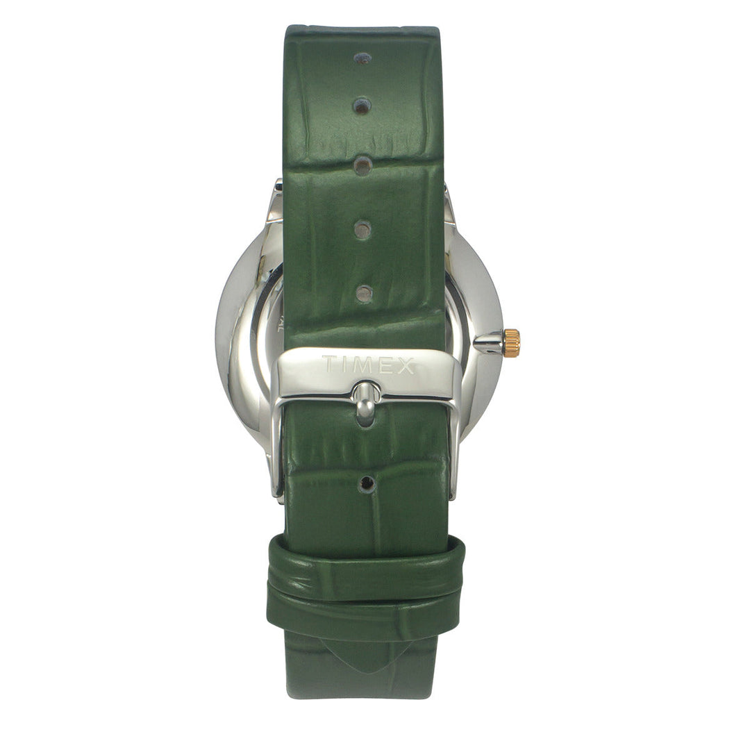 Timex Fashion Men's Silver Dial Round Case 2 Hands+Date Function Watch -TWEG21900