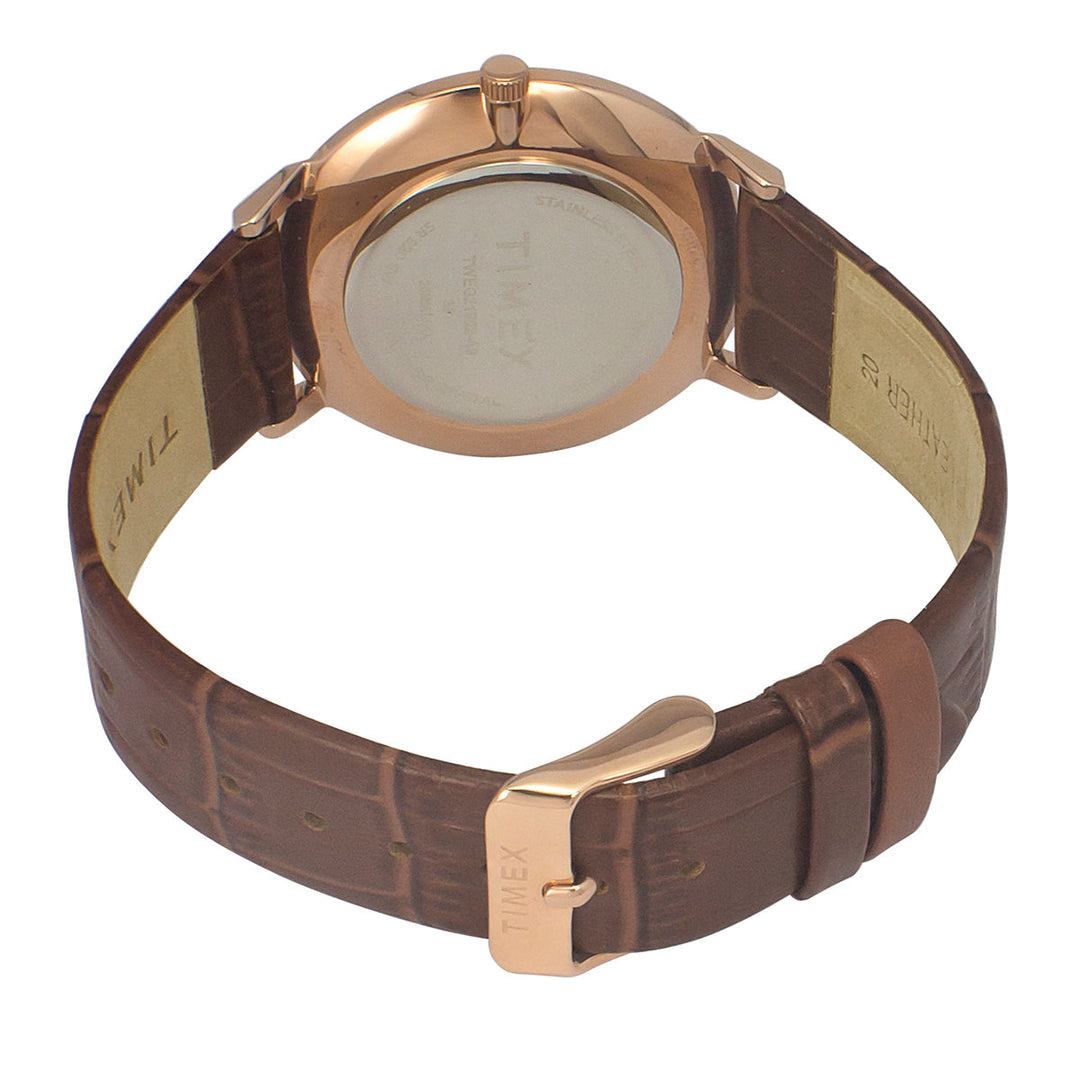 Timex Fashion Men's Silver Dial Round Case 2 Hands+Date Function Watch -TWEG21902