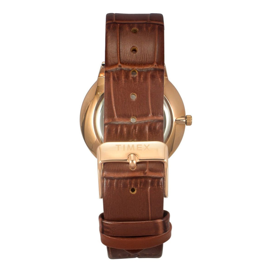 Timex Fashion Men's Silver Dial Round Case 2 Hands+Date Function Watch -TWEG21902