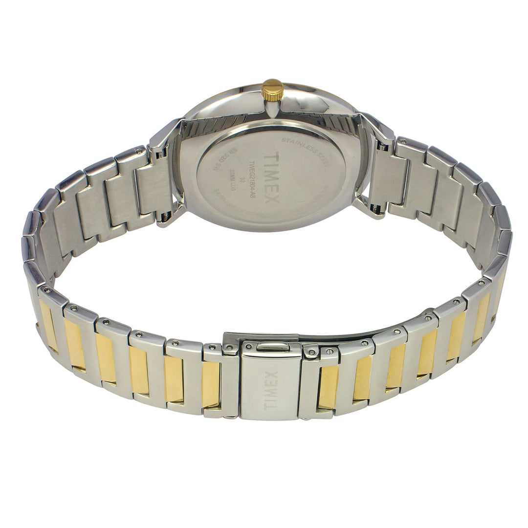 Timex Fashion Men's Silver Dial Round Case 2 Hands+Date Function Watch -TWEG21904