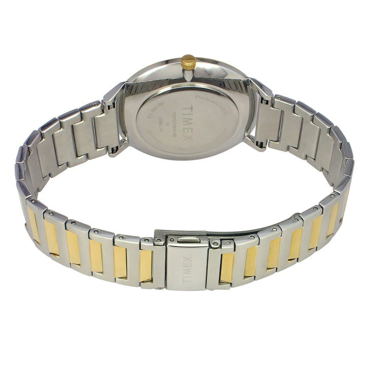 Timex Fashion Men's Silver Dial Round Case 2 Hands+Date Function Watch -TWEG21904