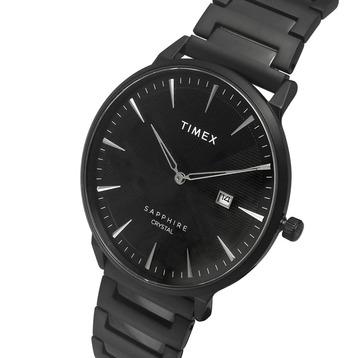 Timex Fashion Men's Black Dial Round Case 2 Hands+Date Function Watch -TWEG21906