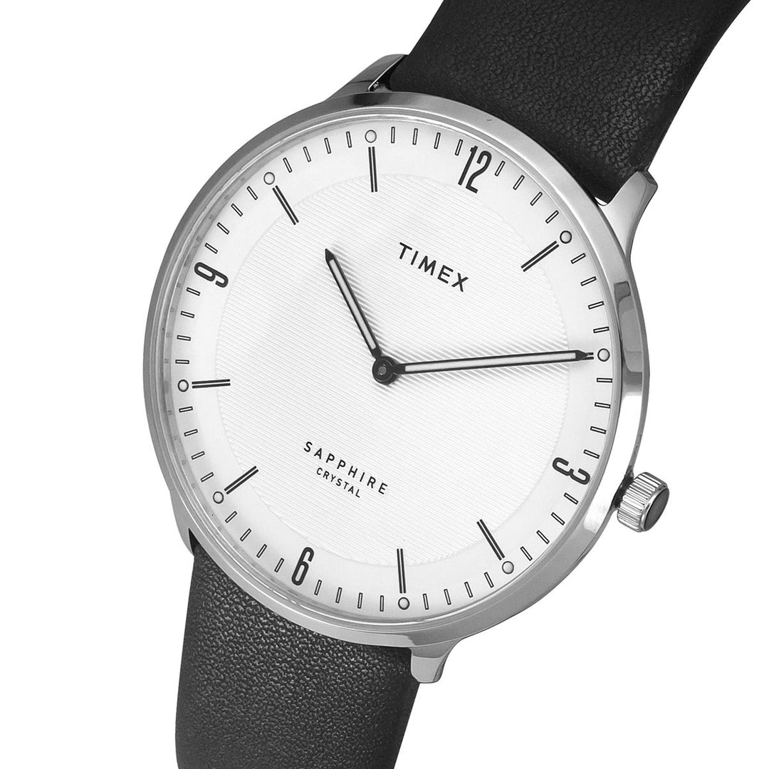 Timex Fashion Men's White Dial Round Case 2 Hands Function Watch -TWEG22100