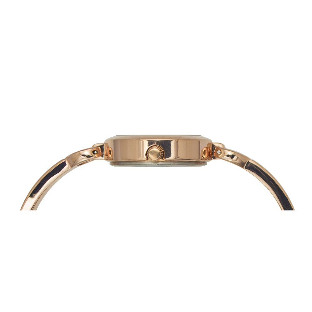 Timex Classics Women's Rose Gold Dial Round Case 3 Hands Function Watch -TWEL11425