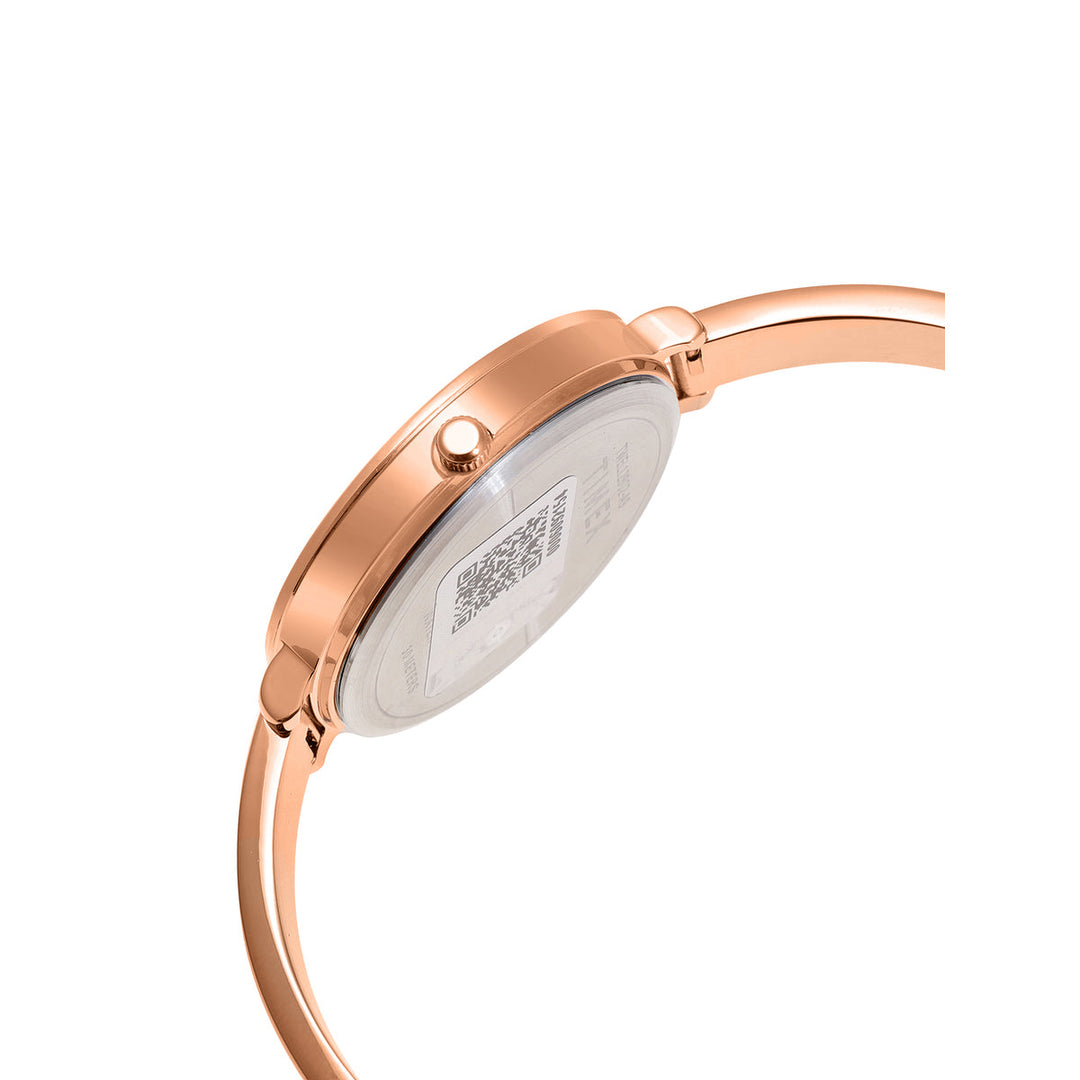 Timex Fashion Collection Premium Quality 3 Hands Women Analog Rose Gold Dial Coloured Quartz Watch, Round Dial With 34 Mm Case Width - TWEL128SMU05