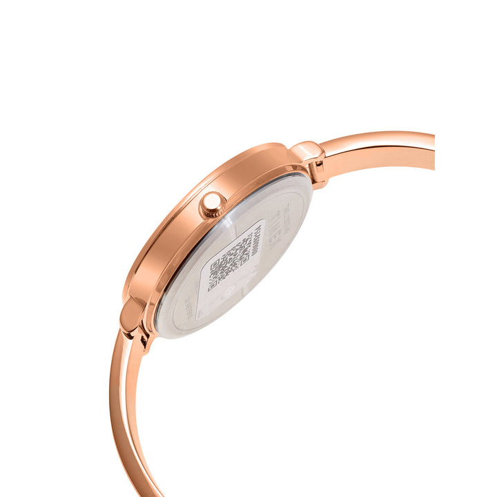 Timex Fashion Collection Premium Quality 3 Hands Women Analog Rose Gold Dial Coloured Quartz Watch, Round Dial With 34 Mm Case Width - TWEL128SMU05