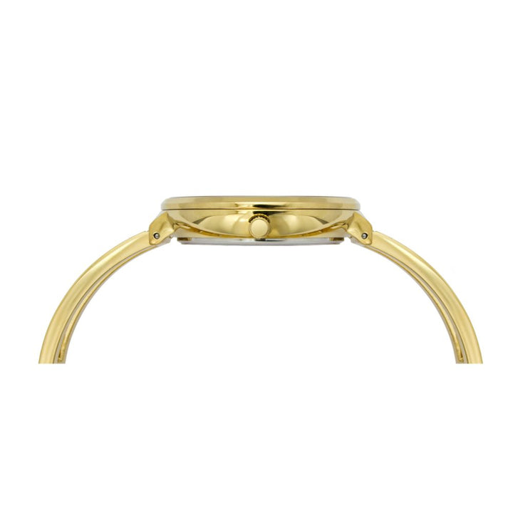 Timex Fria Women's Champagne Dial Round Case 3 Hands Function Watch -TWEL13504