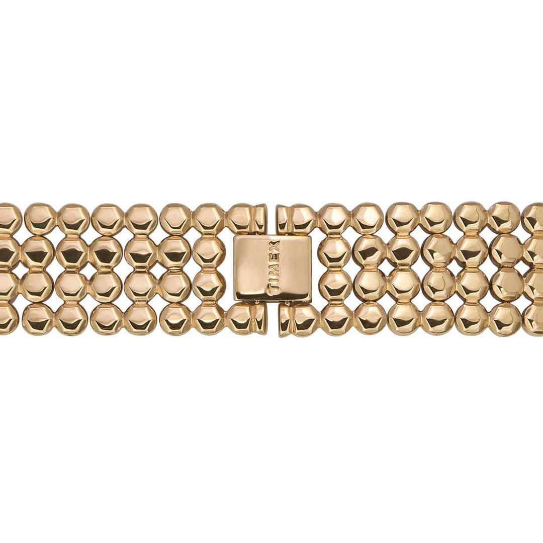 Timex Fria Women's Rose Gold Dial Round Case 2 Hands Function Watch -TWEL13900