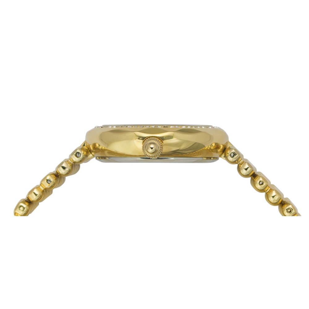 Timex Fria Women's Champagne Dial Round Case 2 Hands Function Watch -TWEL13905