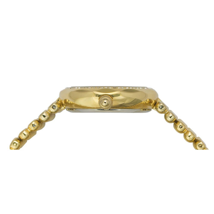 Timex Fria Women's Champagne Dial Round Case 2 Hands Function Watch -TWEL13905