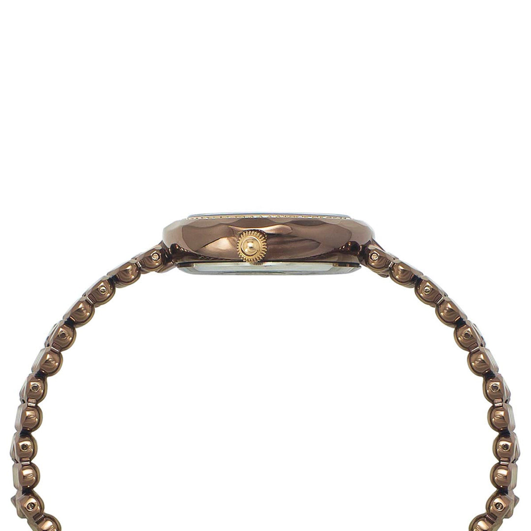 Timex Fria Women's Rose Gold Dial Round Case 2 Hands Function Watch -TWEL13908