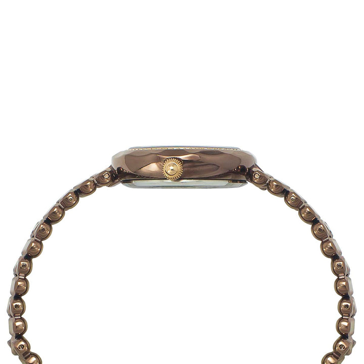 Timex Fria Women's Rose Gold Dial Round Case 2 Hands Function Watch -TWEL13908