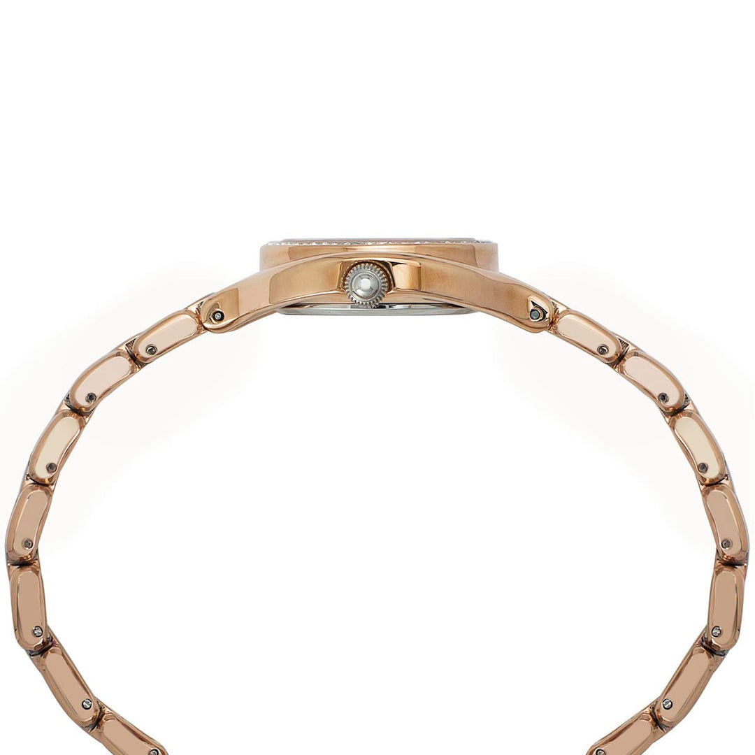 Timex Fria Women's Silver Dial Round Case 2 Hands Function Watch -TWEL14008