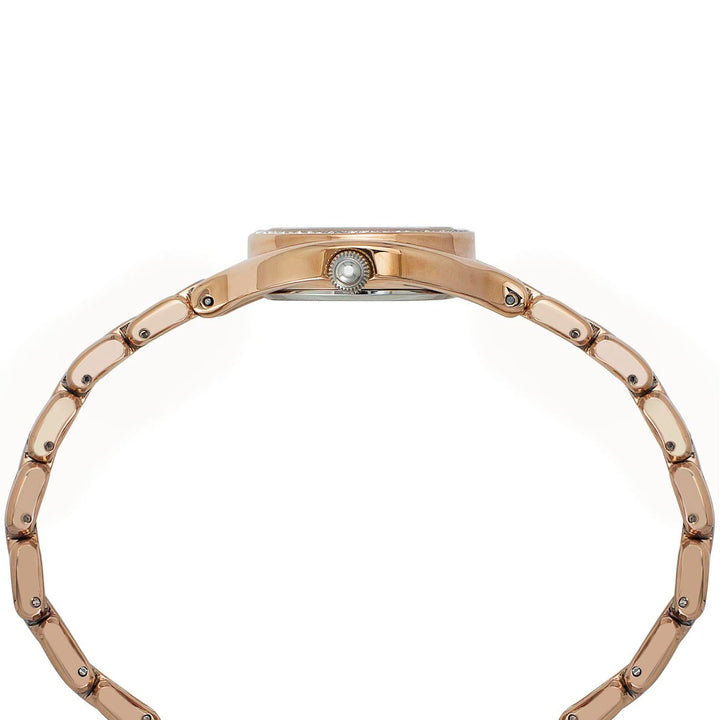 Timex Fria Women's Silver Dial Round Case 2 Hands Function Watch -TWEL14008