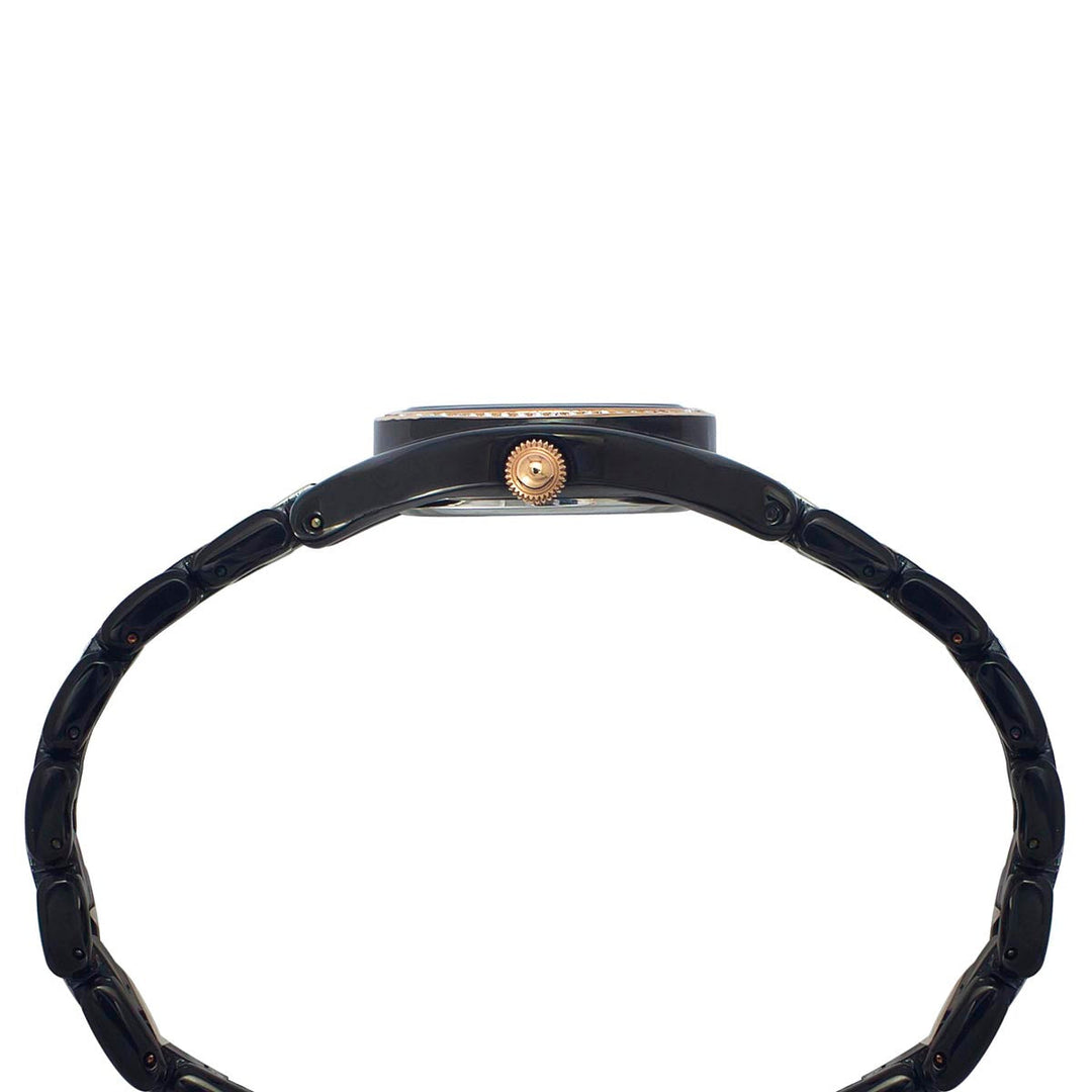 Timex Fria Women's Black Dial Round Case 2 Hands Function Watch -TWEL14010