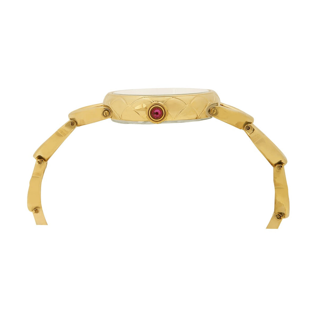 Timex Fria Women's Green Dial Round Case 2 Hands Function Watch -TWEL14200