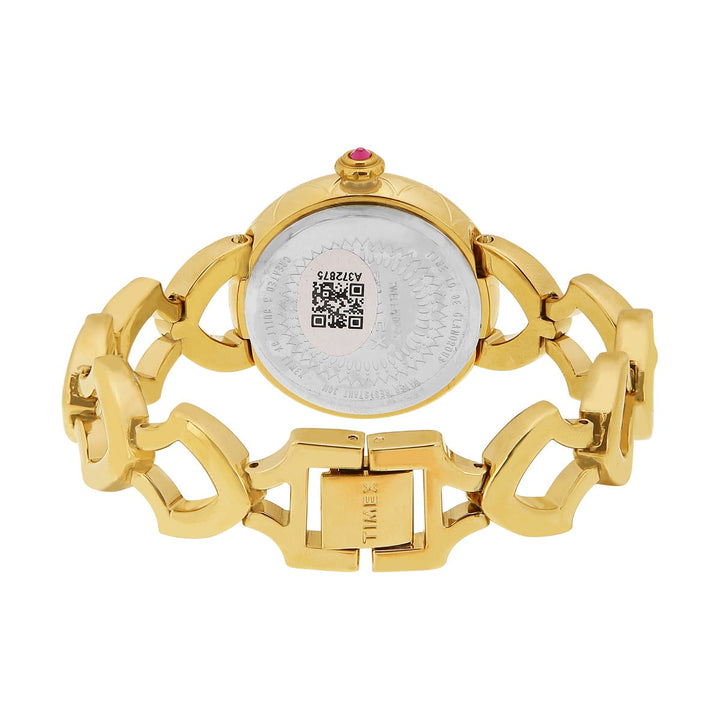 Timex Fria Women's Green Dial Round Case 2 Hands Function Watch -TWEL14200