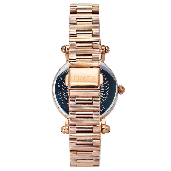 Timex Fria Women's Silver Dial Round Case 2 Hands Function Watch -TWEL14301