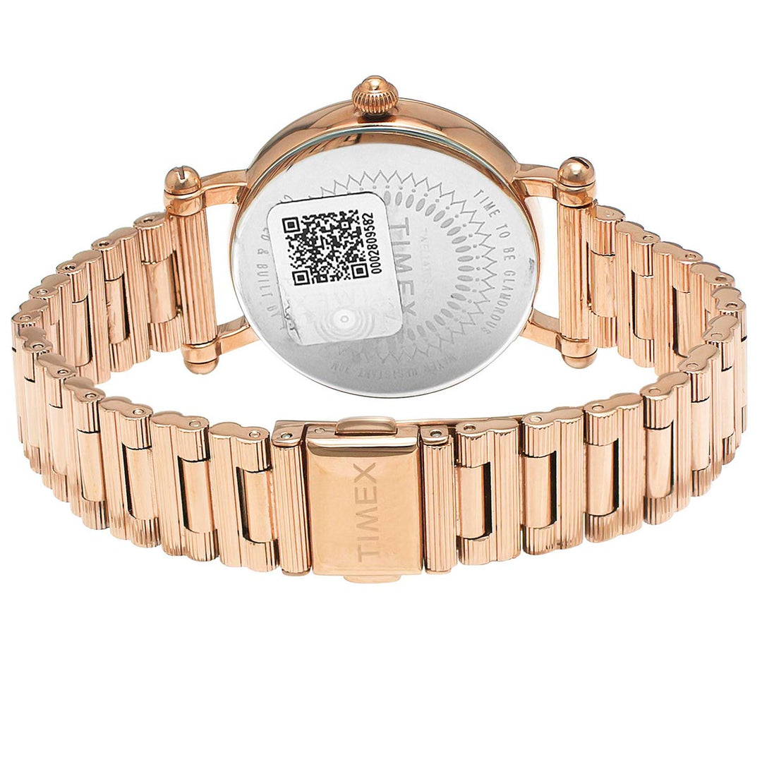 Timex Fria Women's Grey Dial Round Case 2 Hands Function Watch -TWEL14302