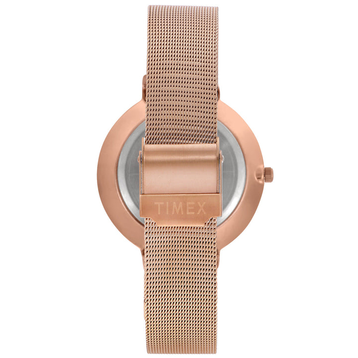 Timex Fashion Women's Silver Dial Round Case Multifunction Function Watch -TWEL14503